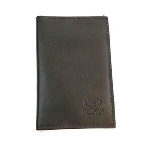 Seadream Vachy Club Passport Case Holder Organizer Leather Black
